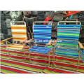 Colorido al aire libre playa reclinable Portable Sun Lounger plegable silla